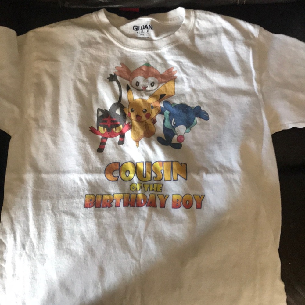 White Pokémon T-shirt